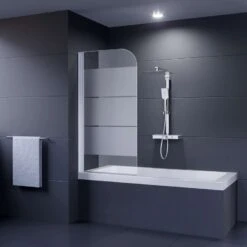 Dusar Badewannenaufsatz BDW 1 Teilig Dekorglas Secret 140 X 75 Cm Nano