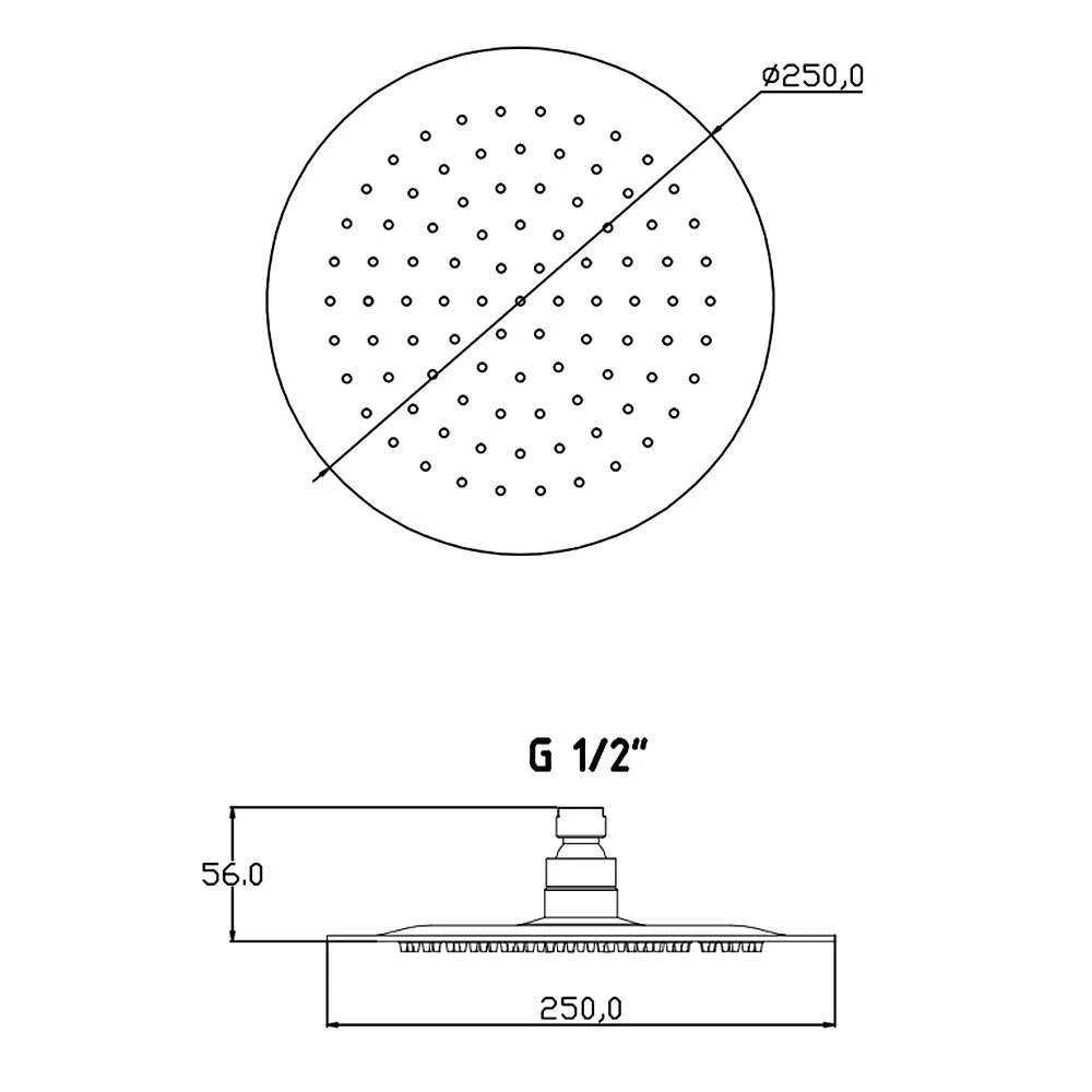 Schütte Überkopfbrause Java 25 Cm Rund In Edelstahl Verchromt 5 Schütte Überkopfbrause Java 25 Cm Rund In Edelstahl Verchromt – Bild 3