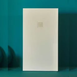 Doccia Liso Rechteck Duschwanne Mineralguss Stein Extra Flach