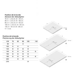 Doccia Liso Rechteck Duschwanne Mineralguss Stein Extra Flach -Badmobel Verkauf 10771 5