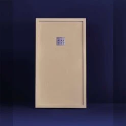 Doccia Liso Enmarcado Duschwanne Mineralguss Stein Rechteckig Flach