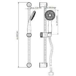 Schütte Brausestangenset RIMINI Verchromt Stangenlänge 60 Cm -Badmobel Verkauf 10807 2