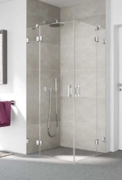 Kermi Liga Eckeinstieg Drehtüren Mit Festteil Und Wandbeschlag