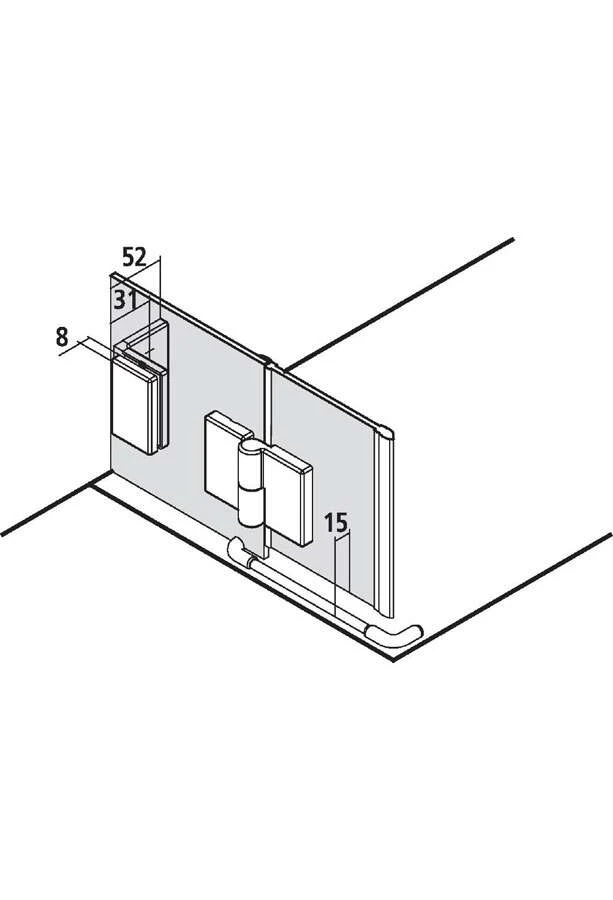 Kermi Liga Eckeinstieg Drehtüren Mit Festteil Und Wandbeschlag 9 Kermi Liga Eckeinstieg Drehtüren Mit Festteil Und Wandbeschlag – Bild 7