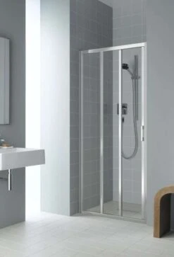 Kermi Liga Gleittür 3-tlg Mit Festteil 2000mm Für Nische Od. SW Kurz