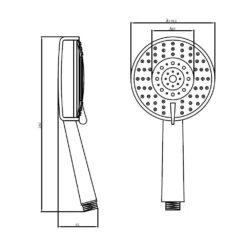 Schütte Handbrause VENEZIA In Chrom -Badmobel Verkauf 10939 1