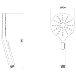 Schütte Handbrause COMO In Chrom -Badmobel Verkauf 10942 1