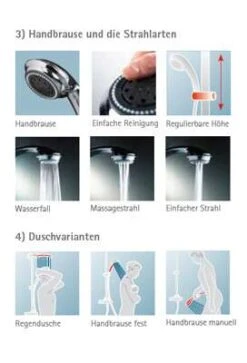 Schulte Duschmaster Rain Mit Einhebelmischer, Kopfbrause Rund -Badmobel Verkauf 109 5