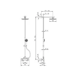 Schulte Duschmaster Rain Mit Einhebelmischer, Kopfbrause Rund -Badmobel Verkauf 109 7
