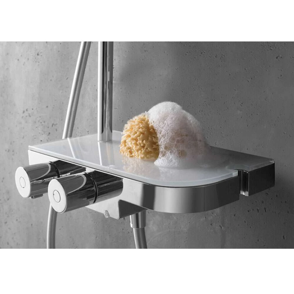 Breuer Duschsystem Aquamaxx 340 Mit Glasablage, Kopfbrause Rund 6 Breuer Duschsystem Aquamaxx 340 Mit Glasablage, Kopfbrause Rund – Bild 4