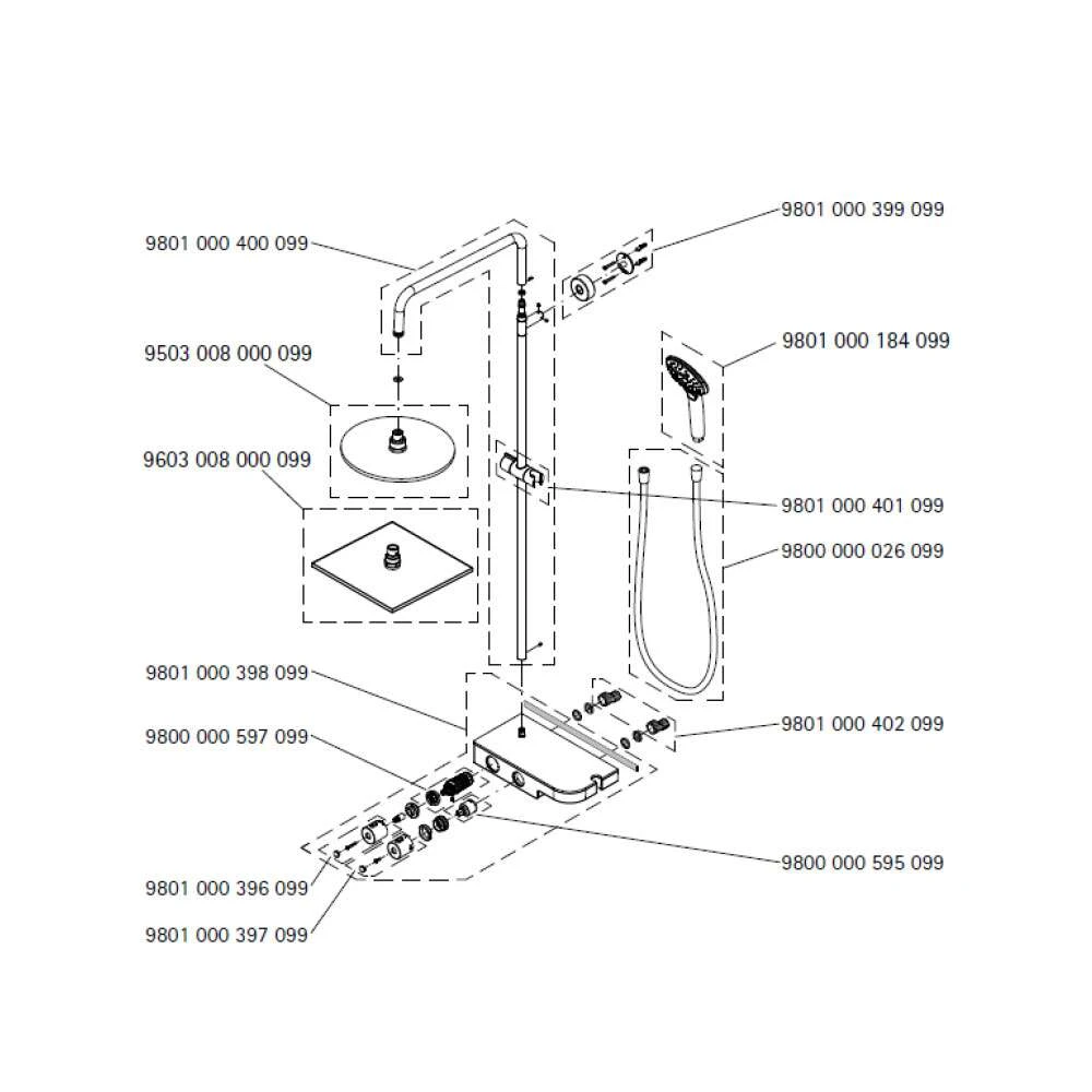 Breuer Duschsystem Aquamaxx 340 Mit Glasablage, Kopfbrause Rund 11 Breuer Duschsystem Aquamaxx 340 Mit Glasablage, Kopfbrause Rund – Bild 9