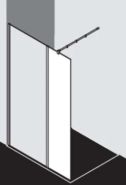 Kermi Walk-In XB Festfeld In Flucht WIH Dark Edition