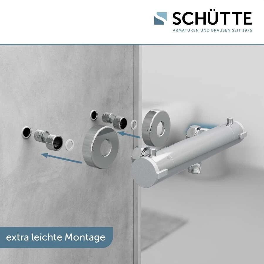 Schütte Thermostat Für Dusche Duscharmatur London Verchromt 7 Schütte Thermostat Für Dusche Duscharmatur London Verchromt – Bild 5