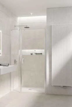 Kermi Liga Drehtür An Festteil Für Seitenwand Bodengleich