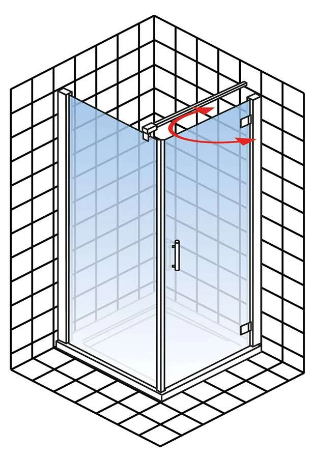 Schulte Toura Drehtür Pendelbar Inklusive Seitenwand 8 Mm 7 Schulte Toura Drehtür Pendelbar Inklusive Seitenwand 8 Mm – Bild 5