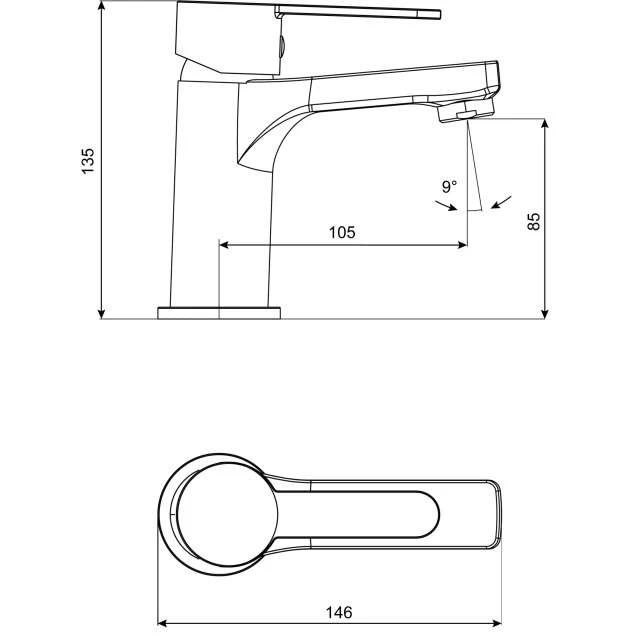 CORNAT Waschtisch-Einhebelmischer BARRIO 3 CORNAT Waschtisch-Einhebelmischer BARRIO – Bild 2