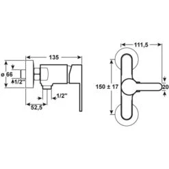 CORNAT Brause-Einhebelmischer GAIA -Badmobel Verkauf 12976 1
