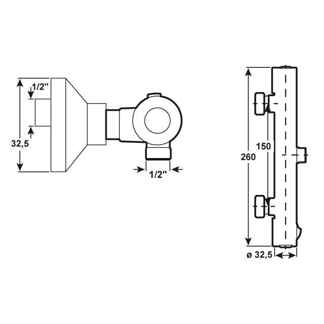 CORNAT Brause Thermostat-Armatur PARLA 4 CORNAT Brause Thermostat-Armatur PARLA – Bild 2