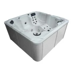 Duschmeister Outdoor Pool Sano 93 Maxi Whirlpool Weiss 210x210x92 Cm Inkl Aussenverkleidung