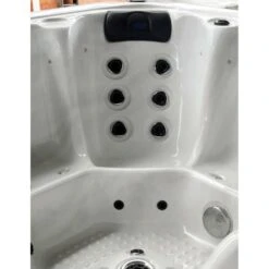 Duschmeister Outdoor Pool Sano 93 Maxi Whirlpool Weiss 210x210x92 Cm Inkl Aussenverkleidung -Badmobel Verkauf 13201 3