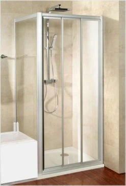 Schulte Kristall/Trend Gleittür 3-teilig Für Verkürzte Seitenwand