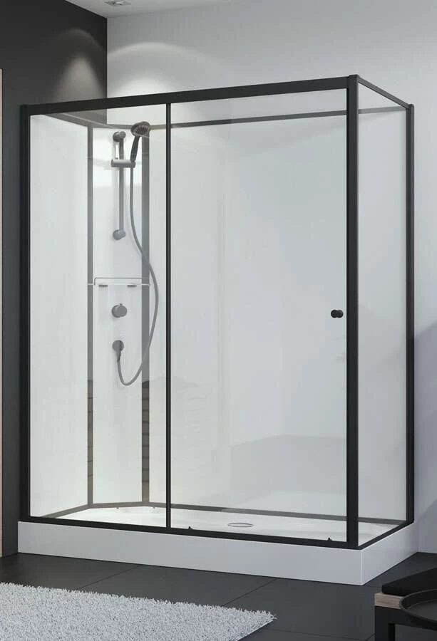 Breuer Komplettdusche Schiebetür Mit Seitenwand BR100 800 X 1200 Anschlag Links 3 Breuer Komplettdusche Schiebetür Mit Seitenwand BR100 800 X 1200 Anschlag Links