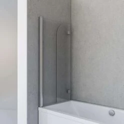 Schulte Badewannenfaltwand Breathe, 2-teilig 112 X 142 Cm, 5 Mm Sicherheitsglas (ESG) Klar Hell -Badmobel Verkauf 13278 2