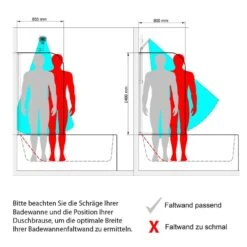 Schulte Badewannenfaltwand Breathe, 2-teilig 112 X 142 Cm, 5 Mm Sicherheitsglas (ESG) Klar Hell -Badmobel Verkauf 13278 4