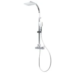 Schulte Duschmaster Square Rain II Mit Einhebelmischer White Style