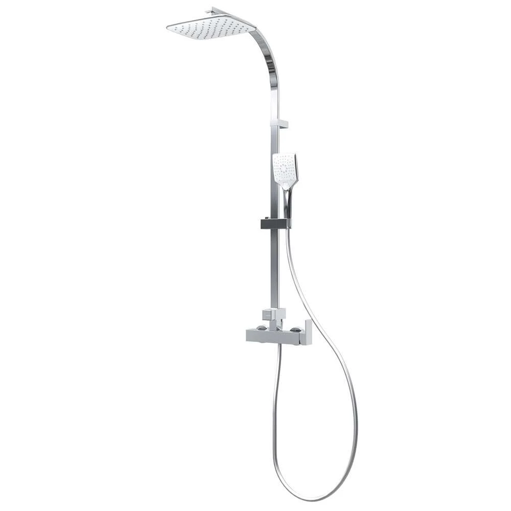 Schulte Duschmaster Square Rain II Mit Einhebelmischer White Style 3 Schulte Duschmaster Square Rain II Mit Einhebelmischer White Style