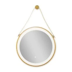 Duschmeister Sano 140 Leuchtspiegel Gold 60 Cm