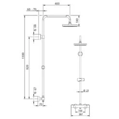 Breuer Aquamaxx 330 Mit Thermostat, Kopfbrause Rund -Badmobel Verkauf 13520 2