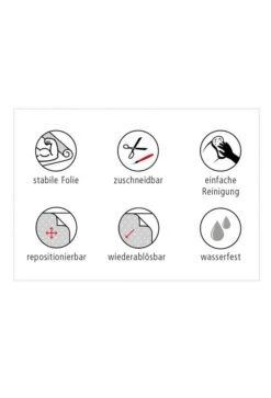 Duschmeister Duschkabinen-Folie Motiv Blätter 60x100 Cm -Badmobel Verkauf 13595 4