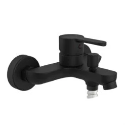 Schütte Einhebel-Wannenarmatur Badewannenarmatur Denver In Schwarz Matt