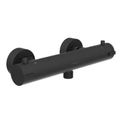 Schütte Duscharmatur London Mit Thermostat In Schwarz Matt