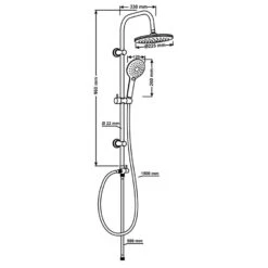 CORNAT Duschsystem NOIR Schwarz Matt Mit Umsteller -Badmobel Verkauf 13797 2