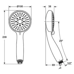 CORNAT Handbrause COMISO -Badmobel Verkauf 13825 3