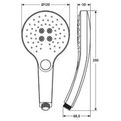 CORNAT Handbrause TERAMO -Badmobel Verkauf 13836 3