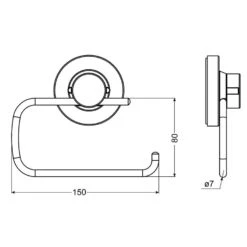 CORNAT 3in1 WC-Papierhalter Style 261 9 CORNAT 3in1 WC-Papierhalter Style 261 -Badmobel Verkauf 13887 3