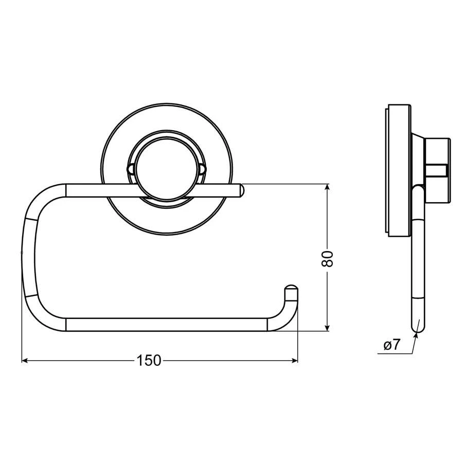 CORNAT 3in1 WC-Papierhalter Style 261 6 CORNAT 3in1 WC-Papierhalter Style 261 – Bild 4