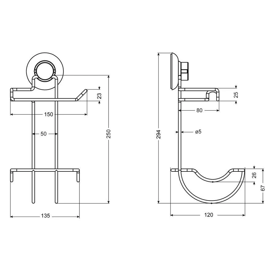CORNAT 3in1 WC-Papierhalter Doppelt 6 CORNAT 3in1 WC-Papierhalter Doppelt – Bild 4