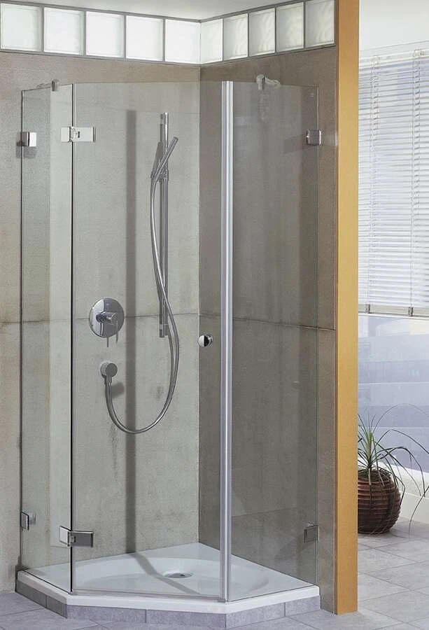 Breuer Dusche First Glass Fünfeckdusche Mit Drehtür 3 Breuer Dusche First Glass Fünfeckdusche Mit Drehtür