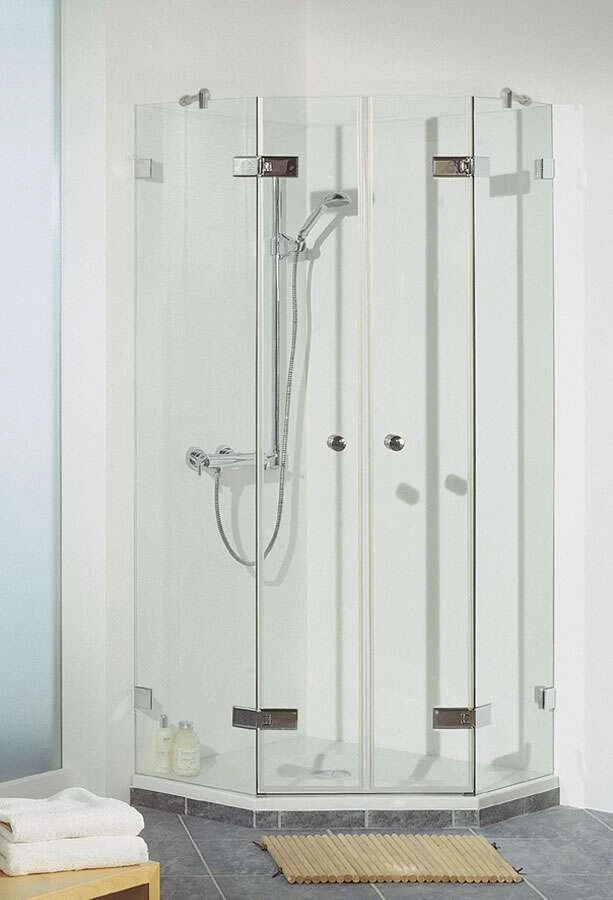 Breuer Dusche First Glass Fünfeckdusche Mit Pendeltür 3 Breuer Dusche First Glass Fünfeckdusche Mit Pendeltür