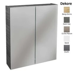 Lanzet Spiegelschrank L0 60 Cm, 2 Türen
