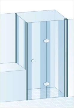 Schulte Garant Drehfalttür Für Verkürzte Seitenwand -Badmobel Verkauf 1446 4