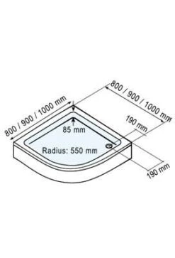 Schulte Kristall Trend Runddusche Komplett Set 80 -Badmobel Verkauf 1466 2