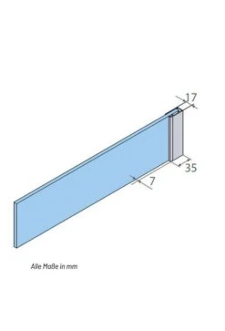 Profiltek FIXED ONE Duschwand 8 Mm Schwarz -Badmobel Verkauf 14825 3