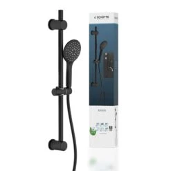 Schütte Brausestangenset RAVEN Schwarz Matt Stangenlänge 70 Cm -Badmobel Verkauf 14840 2