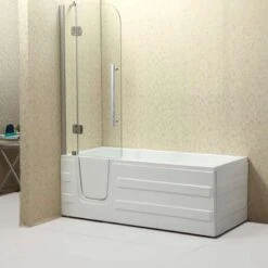 Duschmeister Badewanne Mit Tür Duschbadewanne Sano 327 Links -Badmobel Verkauf 14918 4