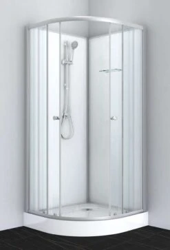 Duschmeister Komplettdusche 80x80x203 Silber Sano 320